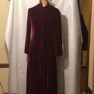 Crushed velvet coat/dress.